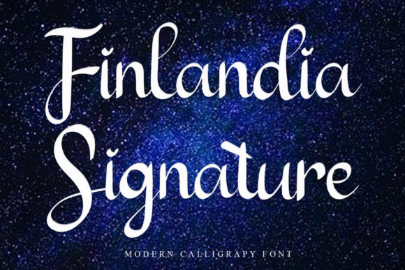 Finlandia Signature Font Poster 1