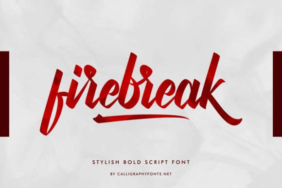 Firebreak Font Poster 2