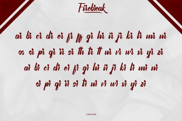 Firebreak Font Poster 7