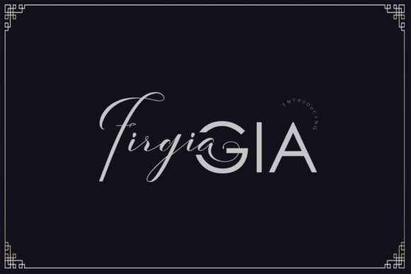 FirgiaGIA Font Poster 1