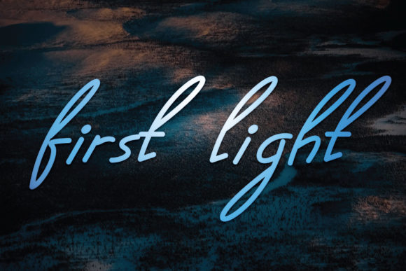 First Light Font Poster 1