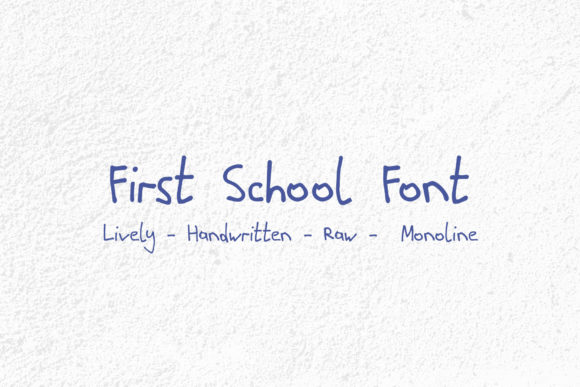First School Font Poster 1