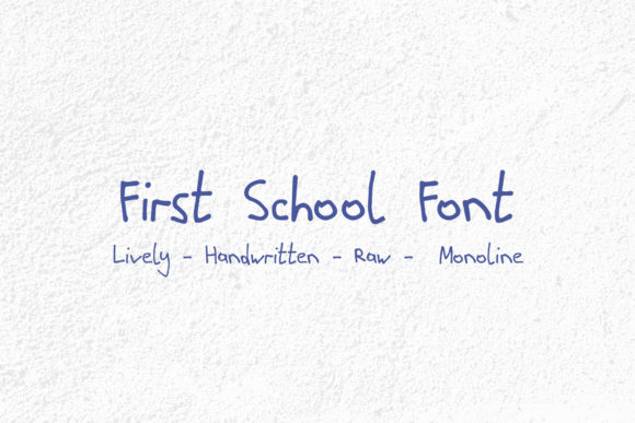 First School Font Poster 1
