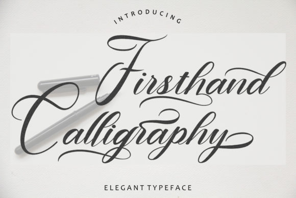 Firsthand Calligraphy Font Poster 1