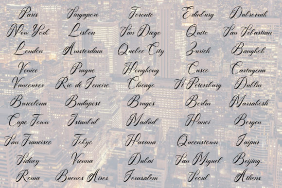 Firsthand Calligraphy Font Poster 2