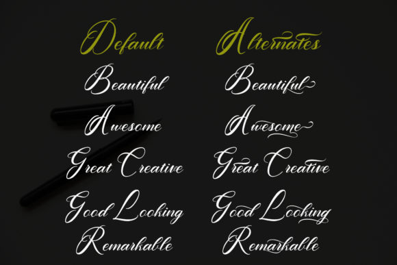 Firsthand Calligraphy Font Poster 3