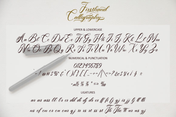 Firsthand Calligraphy Font Poster 10