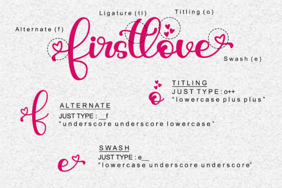 Firstlove Font Poster 7