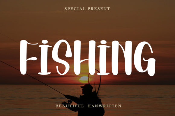 Fishing Font Poster 1