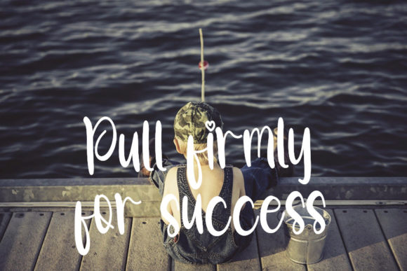 Fishing Font Poster 4