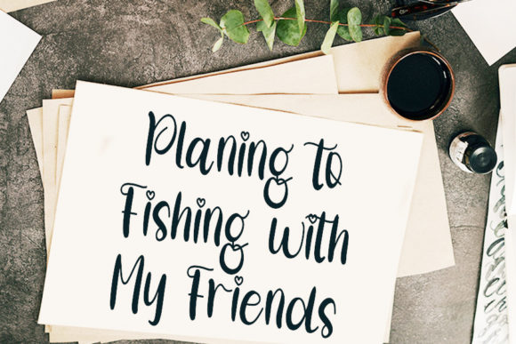 Fishing Font Poster 5
