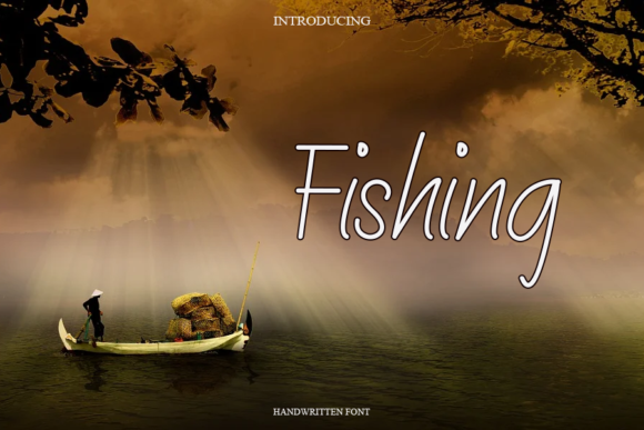 Fishing Font Fishing Font Poster 1