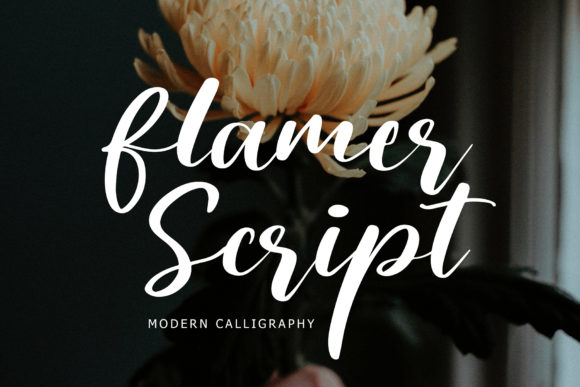 Flamer Script Font Poster 1