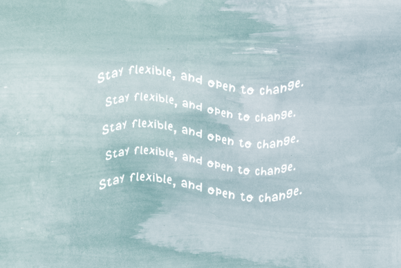 Flexible Things Font Poster 3