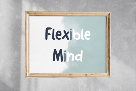 Flexible Things Font Poster 5