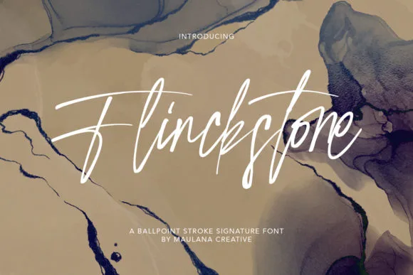 Flinckstone Font Flinckstone Font Poster 1