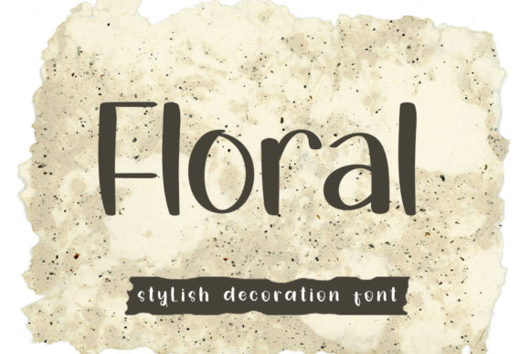 Floral Font Poster 1