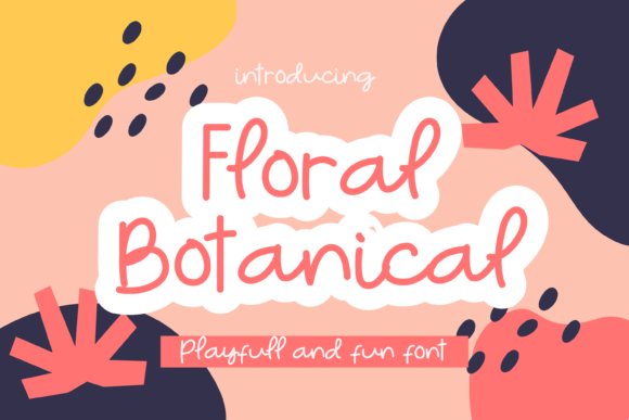Floral Botanical Font Poster 1