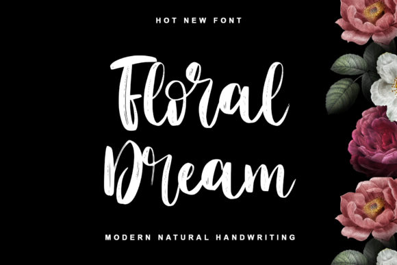 Floral Dream Font Poster 1