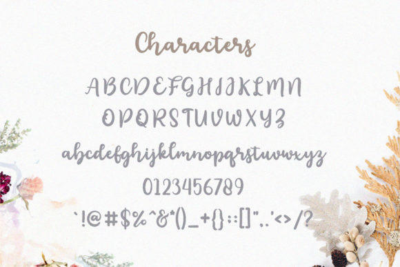 Floristy Font Poster 8