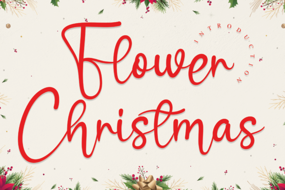 Flower Christmas Font