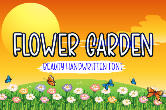 Flower Garden Font Poster 1