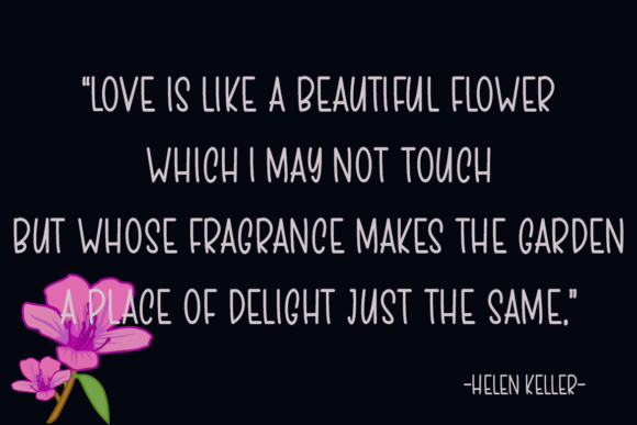 Flower Garden Font Poster 3