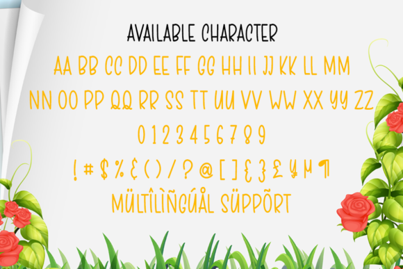 Flower Garden Font Poster 7