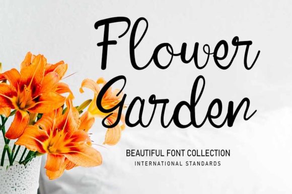 Flower Garden Font Poster 1