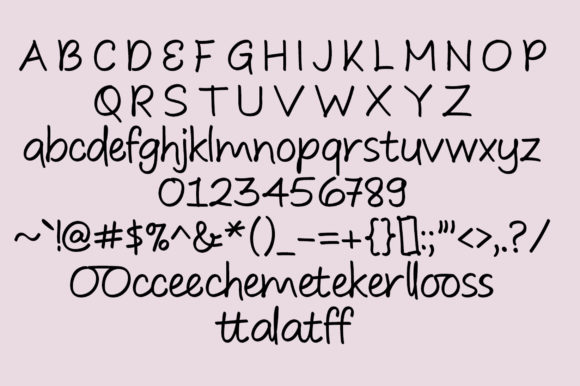 Flower House Font Poster 6