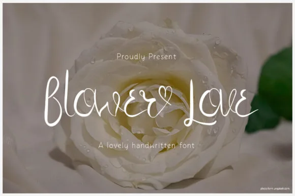 Flower Love Font Poster 1