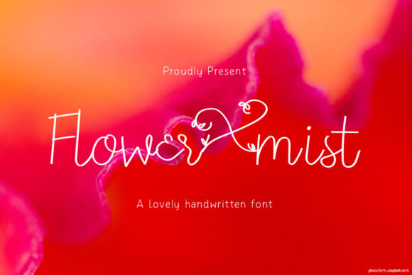 Flower Mist Font Poster 1