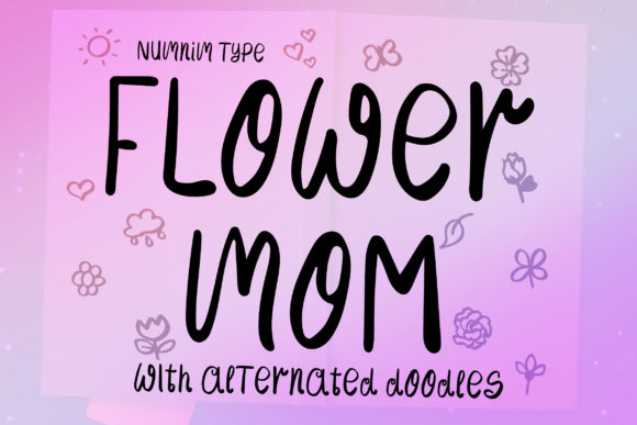 Flower Mom Font Poster 5