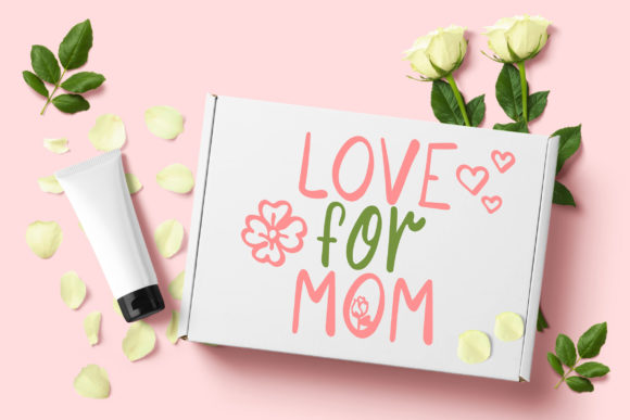 Flower Mom Font Poster 6