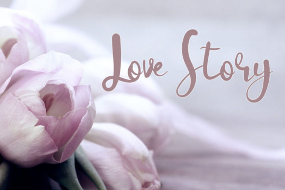 Flower Shower Font Poster 3