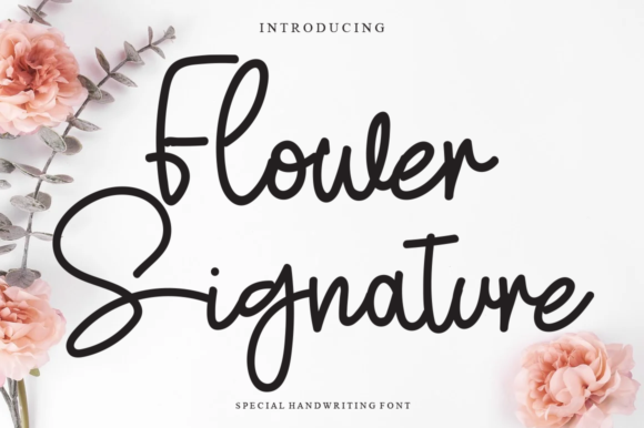 Flower Signature Font