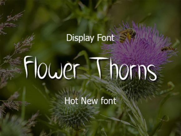 Flower Thorns Font