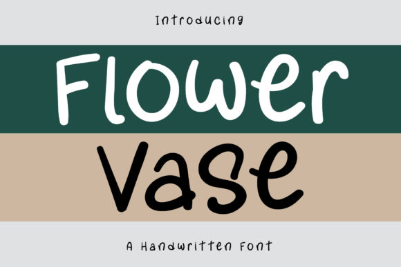 Flower Vase Font