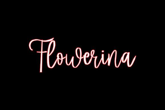 Flowerina Font Poster 2