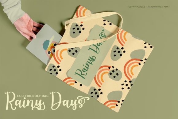Fluffy Puddle Font Poster 5