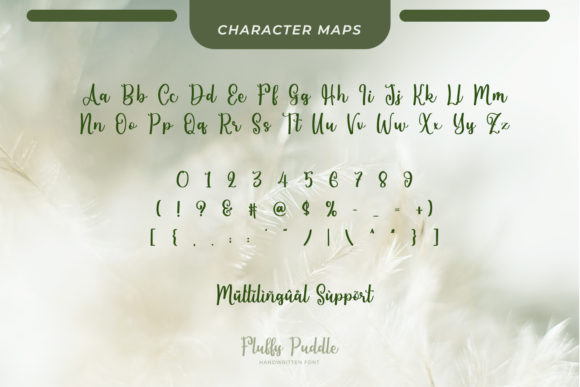 Fluffy Puddle Font Poster 7