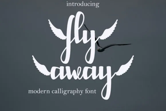 Fly Away Font Fly Away Font Poster 1
