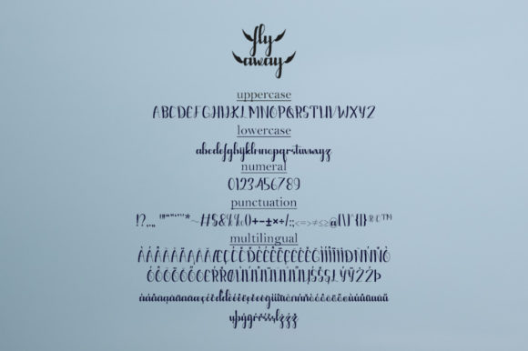 Fly Away Font Poster 2