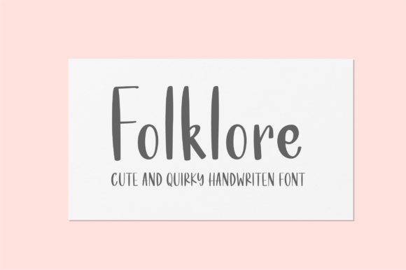 Folklore Font Poster 1