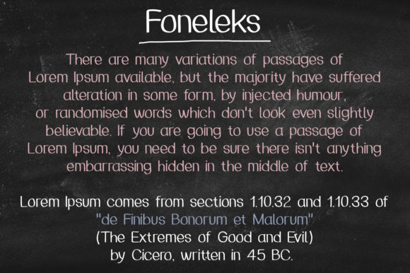 Foneleks Font Poster 2