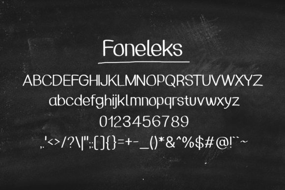 Foneleks Font Poster 3