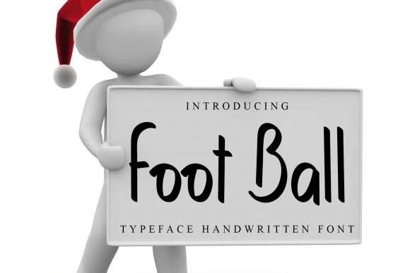 Foot Ball Font Poster 1