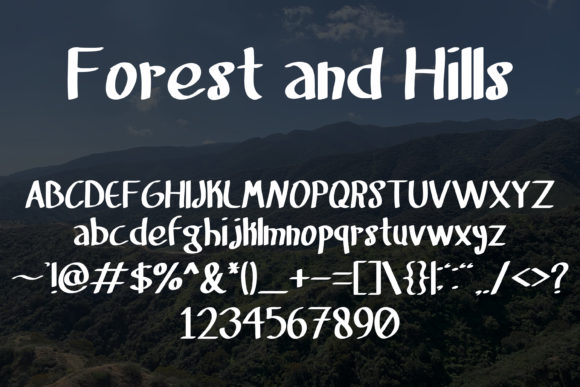 Forest and Hills Font Poster 5