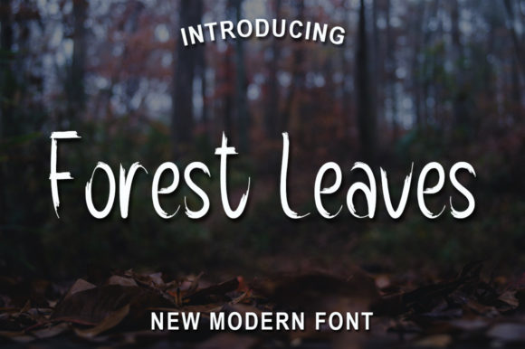 Forest Leaves Font Poster 1