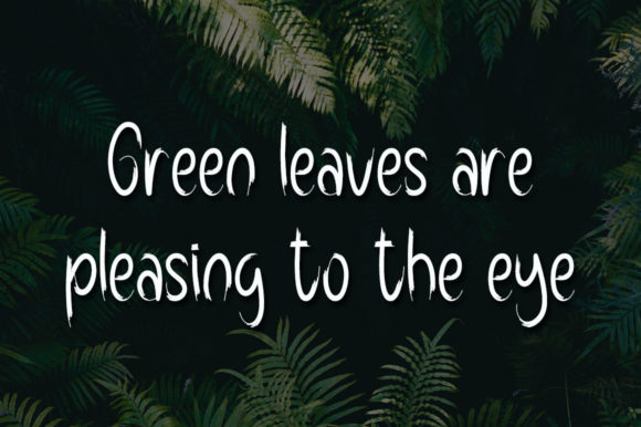 Forest Leaves Font Poster 2